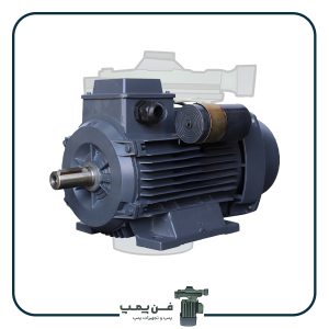 الکتروموتور موتوژن 3 اسب تکفاز دو خازن پوسته آلومینیوم