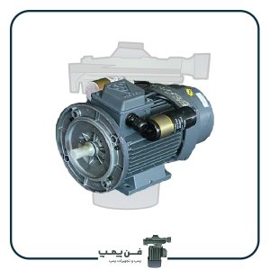 الکتروموتور موتوژن تکفاز دو خازن 0.33 اسب 0.25 کیلووات پوسته آلومینیومی